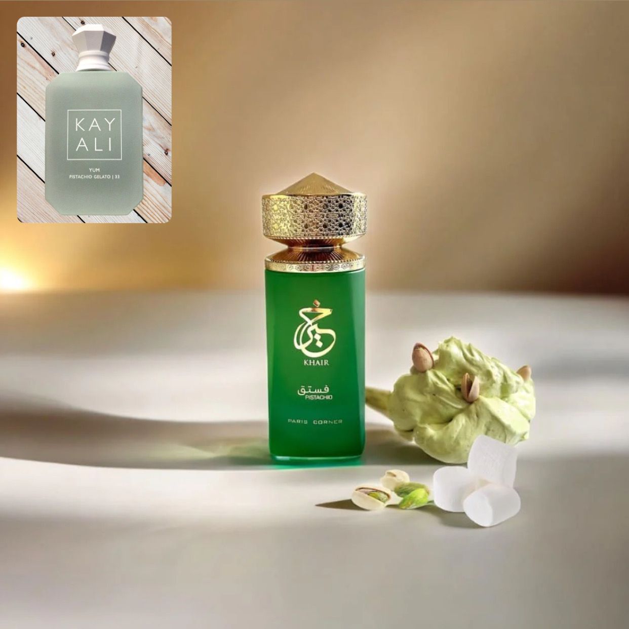 KHAIR PISTACHIO — Dupe de Yum Pistachio Gelato par Kayali | Parfum